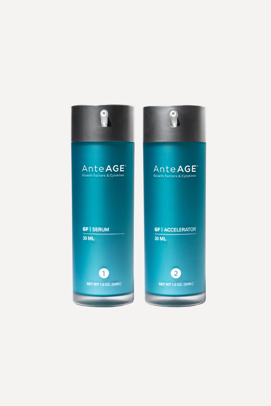 AnteAGE GF Serum and GF Accelerator skincare duo